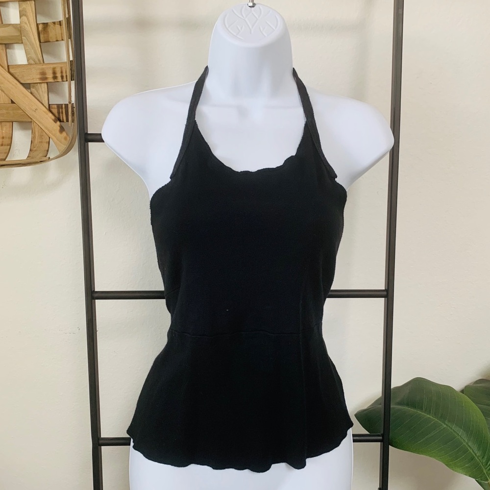 Theodore Beverly Hills Black Open Back Halter